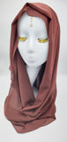 Saalima Cinnamon - Georgette Crepe Scarf