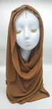 Saalima Cappuccino - Georgette Crepe Scarf