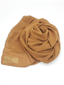 Saalima Cappuccino - Georgette Crepe Scarf